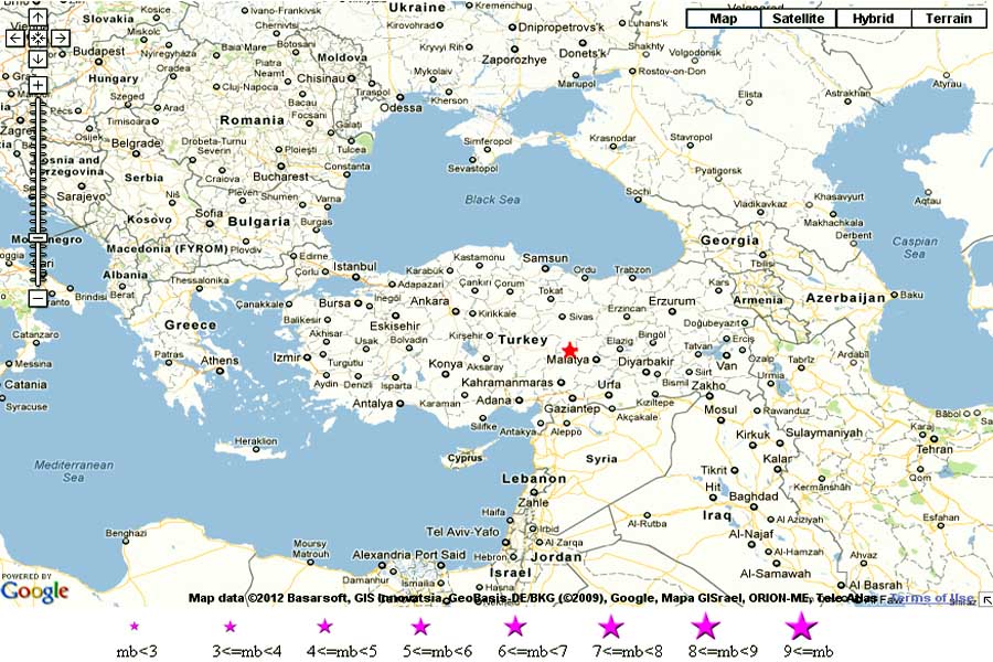 Малатья турция карта