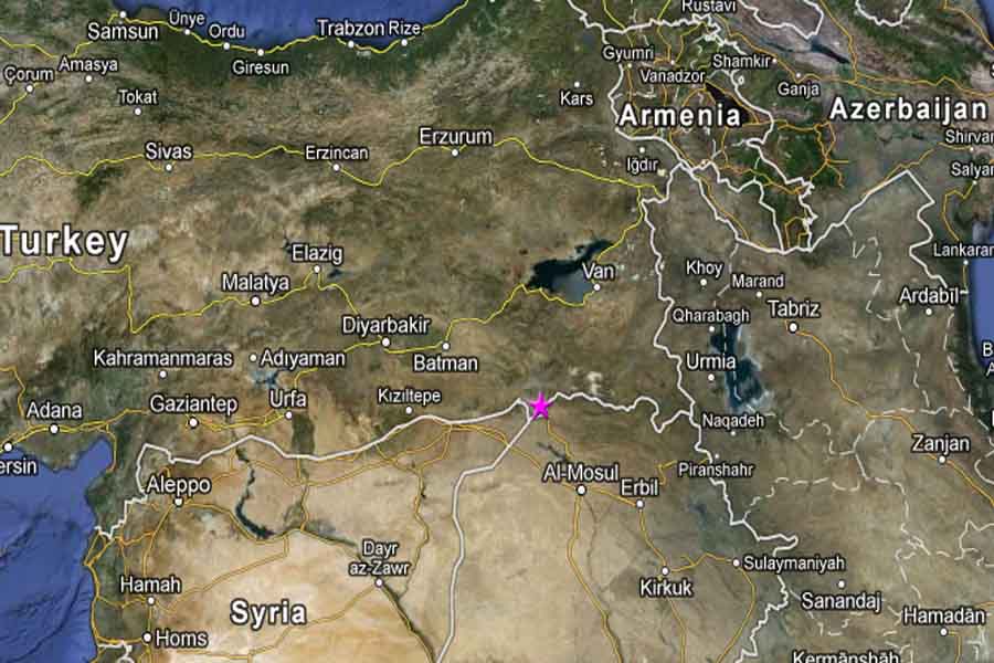 Турция ирак карта