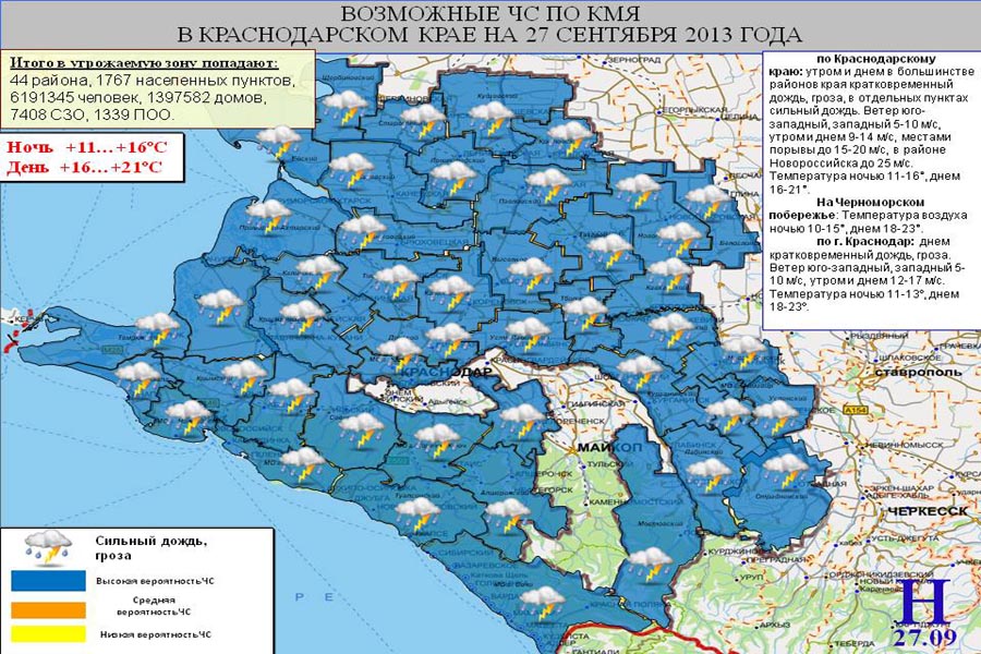 Карта осадков черноморское побережье